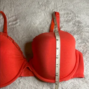 Victoria's Secret Coral Lace Bra thumbnail 4