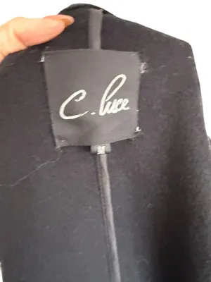 C LUXE Black Fall Coat Jacket Size Medium thumbnail 9
