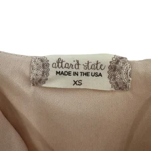 Altar'd State Size XS Sleeveless Mini Dress Floral Flower Print Pink‎ Yellow Tan thumbnail 4