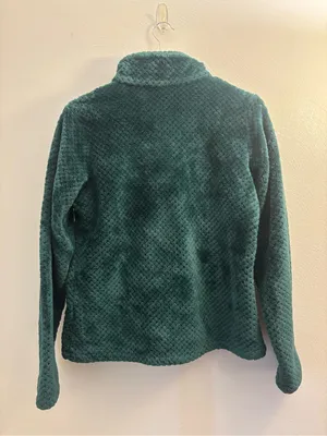 Columbia Plush Quarter-Zip Fleece Jacket Deep Forest Green Size Large thumbnail 6
