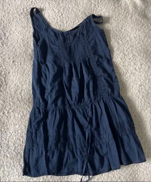 Abercrombie xs navy dress thumbnail 1