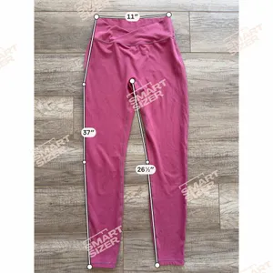 Alphalete Pink Leggings Crossover S M Workout Gym‎ Ankle Compression Soft Mesh thumbnail 4