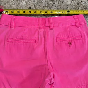 J. Crew Neon Pink Chino Bermuda Shorts Size 4 Broken In Tailored Fit thumbnail 9