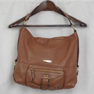 Brown Leather Michael, Michael Kors Shoulder Bag thumbnail 1