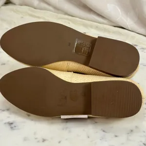 Jack Rogers Raffia Loafers Beige Woven Straw Smoking Slipper Flats Size 6M thumbnail 9