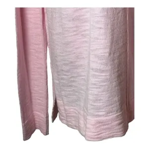 Elliott Lauren‎ Pink Cotton Blend V Neck Lightweight Hooded Sweater Size M thumbnail 5