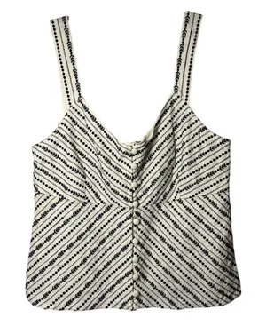 Anthropologie Maeve Sylvia Embroidered Top Boho Summer Sz L NWT thumbnail 1