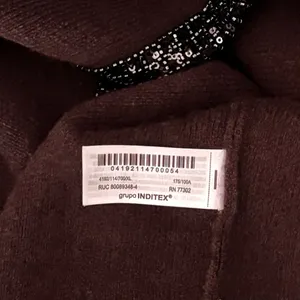 ZARA Wool Beaded Cardigan Sweater Knitwear Embellished Cropped Solid X-Large thumbnail 14