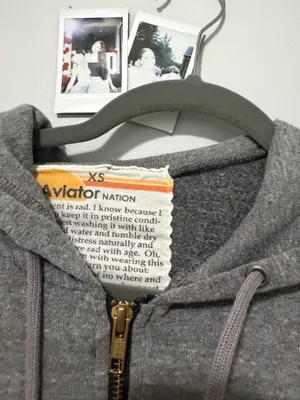 Aviator Nation Hoodie Zip-Up Grey Bolt Light Rainbow thumbnail 4