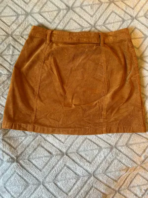 Corduroy Mini Skirt Orange Size 30 thumbnail 2