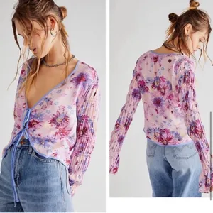 Free People Floral Top thumbnail 2