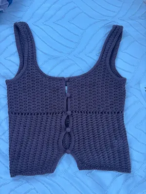 Brown knit tank Size XS thumbnail 3