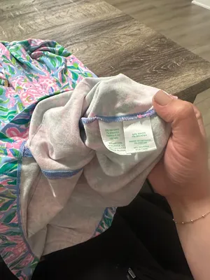 Lilly Pulitzer UPF 50+ Cassi Popover French Blue Turtley in‎ Love size small thumbnail 5