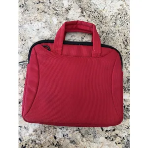 Just Air‎ Padded Laptop Sleeve Case Bag Mens Womens Small Red Nylon Canvas thumbnail 2