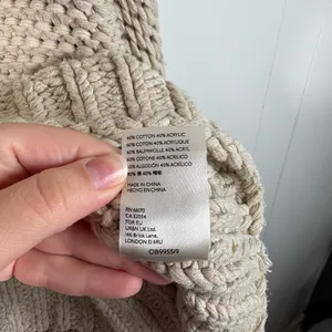 Free People My Only Sunshine Beige Chunky Knit Cowl Neck Sweater Large L Boho thumbnail 5