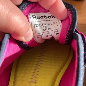 Women's Reebok Astroride Composite Toe Work Shoes Size 6 M Blue‎ & Pink thumbnail 7