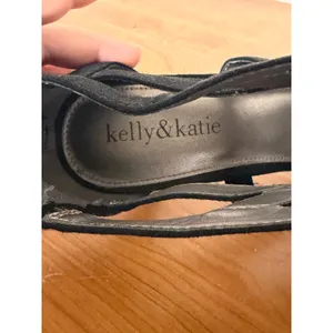Kelly & Katie Womens Black Strappy Cage Heels Stiletto Sandals Size 9 thumbnail 7