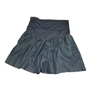 Liz Lange Maternity Womens Shorts Sz L Dark‎ Blue Chambray Soft Lightweight thumbnail 3
