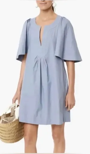 Tuckernuck Pomander Place Slate Blue Finley Flutter Sleeve Dress thumbnail 1