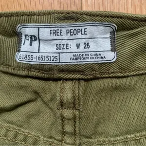 NWT Free People Army Green Denim Jean Distressed Hot Pants/ Shorts Size 26 thumbnail 10