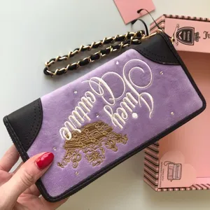 Juicy Couture Heritage Large Zip Around Purple Wallet Set NIB thumbnail 2