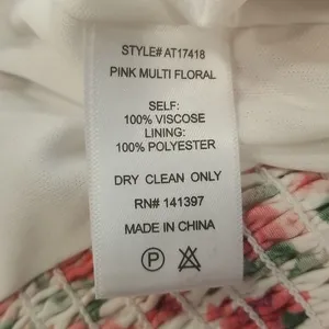 💕ASTR THE LABEL💕 Floral Tie Shoulder Long Sleeve Top ~ Pink Floral Print M NWT thumbnail 13