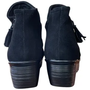 Skechers Parallel Triple Thread Black Suede Leather Ankle Boots Zipper US 10 thumbnail 9