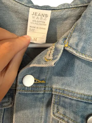 Denim Romper Blue Size M thumbnail 6