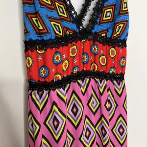 Alice + Olivia X Carla Kranendonk Karolina Paneled Maxi Dress Womens Size 6 thumbnail 10