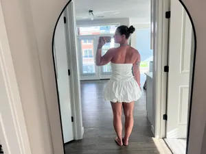White Meshki Mini Dress thumbnail 2