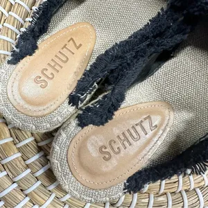Schutz Espadrille Mule Sandals Flat Size 7B thumbnail 9