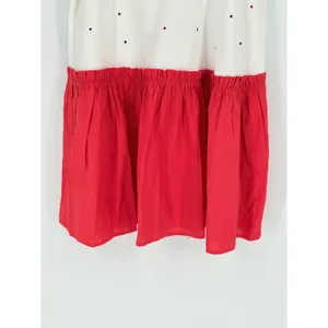 Peach Love Born To Sparkle Dress Womens Medium White Red Fourth‎ of July Festive thumbnail 8