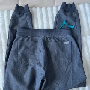 Figs technical collection gray teal jogger scrub pants thumbnail 6