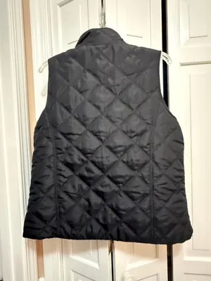 Jane Ashley Casual Lifestyle Black Quilted Vest with Size L thumbnail 3