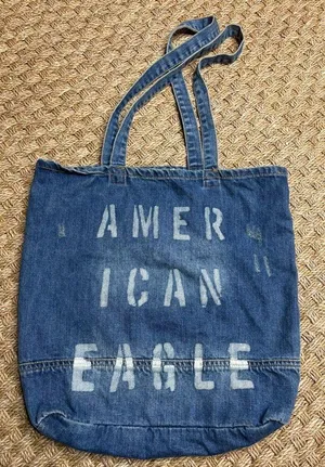 American Eagle Denim Tote Bag thumbnail 1
