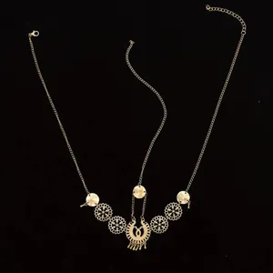 Vintage Style Gold Plated Metal Hollow Head Chain Pendant Head Chain Tassel Flow thumbnail 4