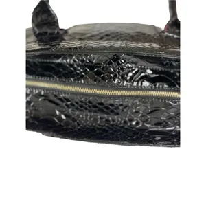 Calvin Klein embossed faux leather black purse thumbnail 7