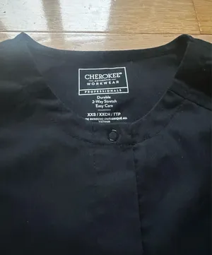 Cherokee Workwear Black Scrub Jacket thumbnail 2