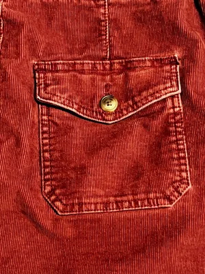 Womens sz8 American Eagle super stretch burgundy corduroy mini skirt thumbnail 6