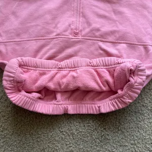 ALO Stadium Half Zip Hoodie in Macaron Pink thumbnail 7