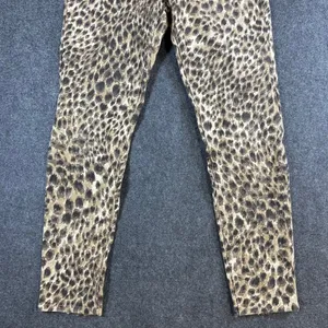 J.McLaughlin Womens Leopard Print Skinny Pants Brown Tan Animal Ankle Zip Size 6 thumbnail 8