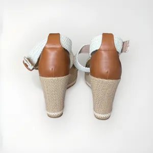 Steve Madden Calico Espadrille Wedge Sandals Beige Crochet Platform Size 11 NWOB thumbnail 10