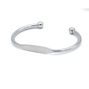 NEW Cuff Bracelet Bangle Bar‎ Rhodium Plated Sterling Silver thumbnail 4