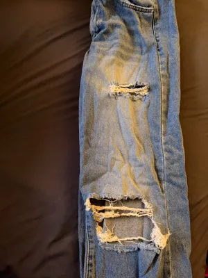 Baggy denim wash jeans thumbnail 3