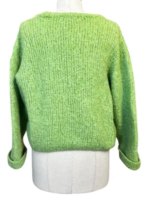 American Vintage Women's Zolly Jumper Wool Sweater in Spring Green Size XS/S thumbnail 7