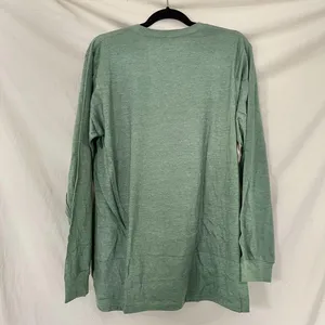 Source Unknown New Dark Green Happy Snowman Winter Graphic Sweatshirt Size L by Love in Faith thumbnail 3
