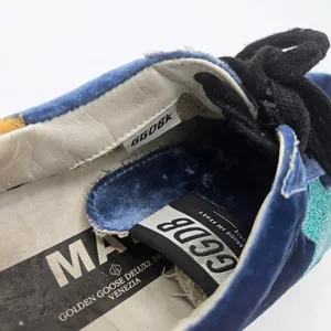 Golden Goose Deluxe‎ May Sneakers – Bluette/Aquamarine Velvet 37 Blue Velvet thumbnail 9
