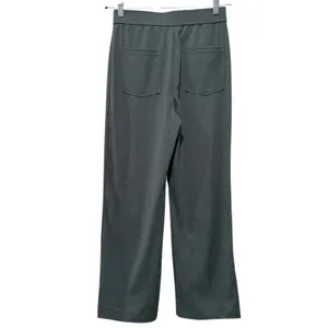Halara Womens Day Stretch High Waisted Straight Leg Pants Sz M Green Pull On thumbnail 3