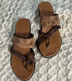boc Brown Tan Concept Sandal with Wide Multi-colored Cork Band Comfort Sole thumbnail 1