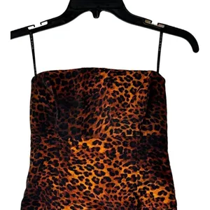 Black‎ Halo Jackie Dress Women 0 Brown Black Leopard Print Strapless Sheath thumbnail 5